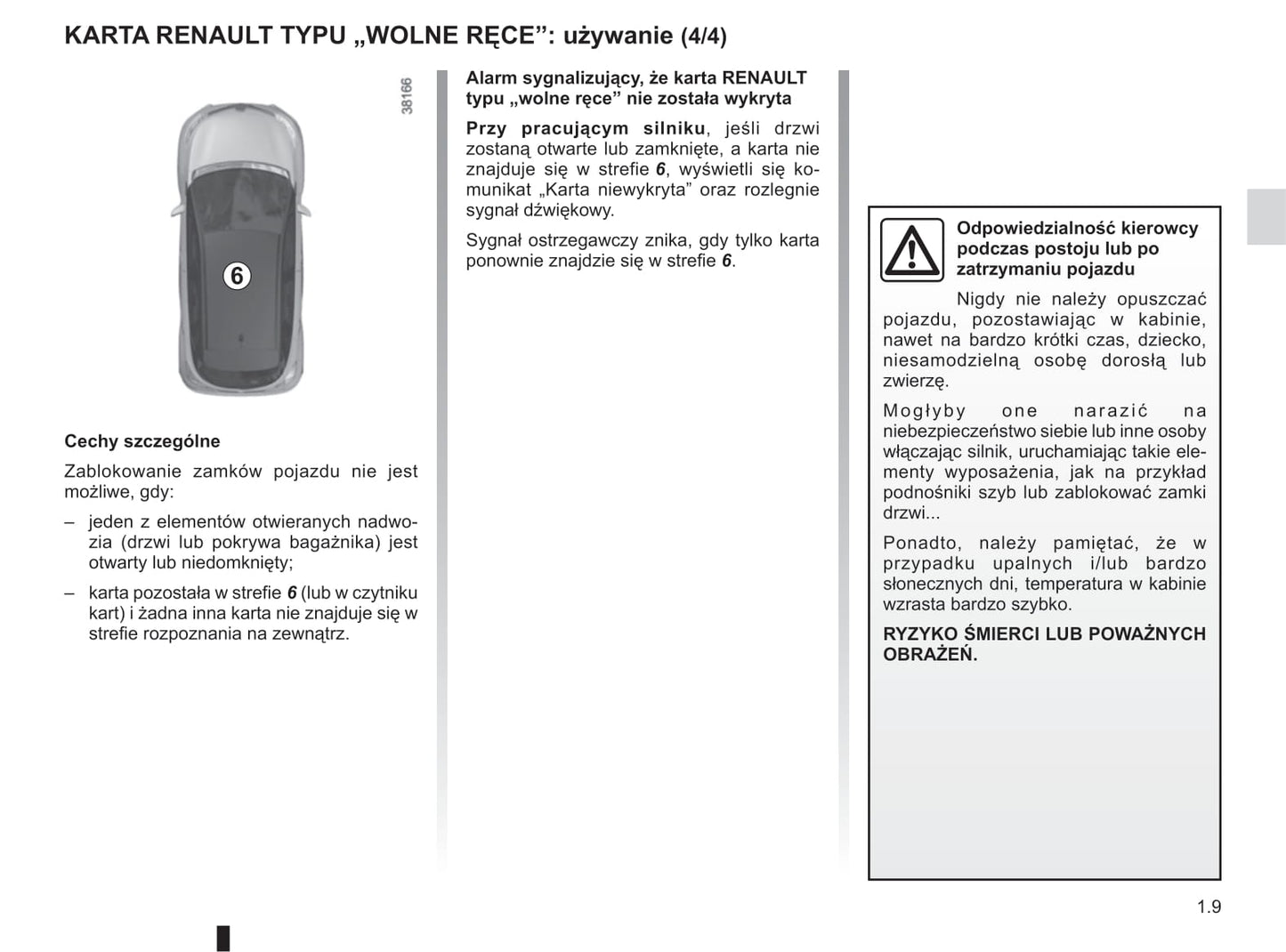 2013-2017 Renault Captur Manuel du propriétaire | Polonais