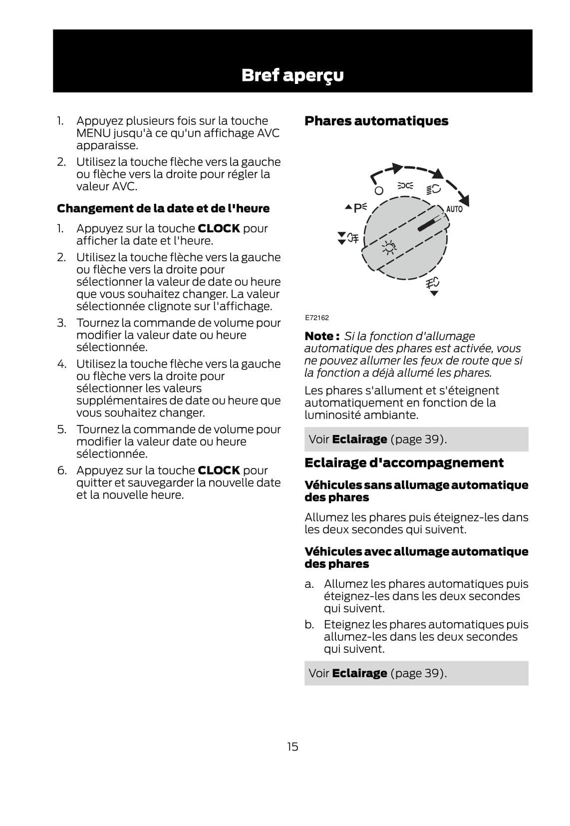 2011-2012 Ford Fusion Owner's Manual | French