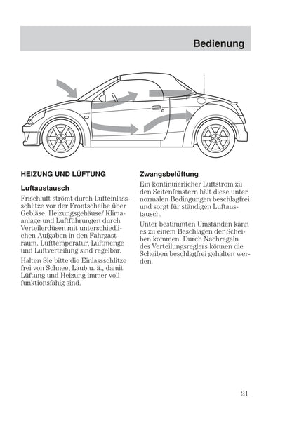 2003-2006 Ford StreetKa Gebruikershandleiding | Duits