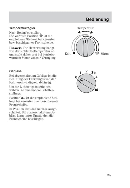 2003-2006 Ford StreetKa Gebruikershandleiding | Duits