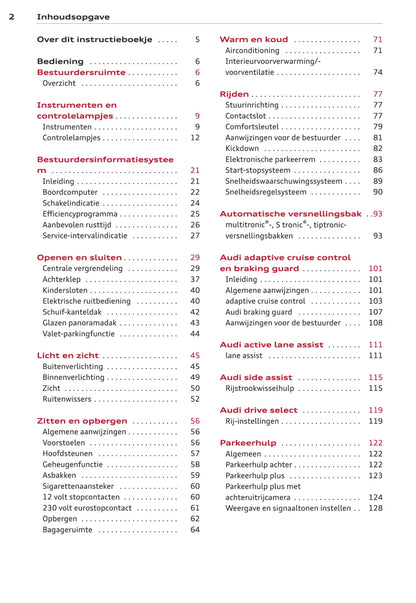 2011-2015 Audi A4/S4 Gebruikershandleiding | Nederlands