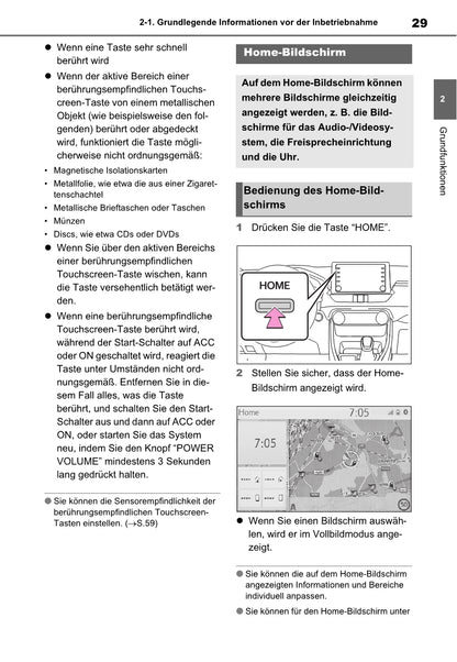 Toyota Rav4 Navigation / Multimediasysteem Bedienungsanleitung 2019 - 2023