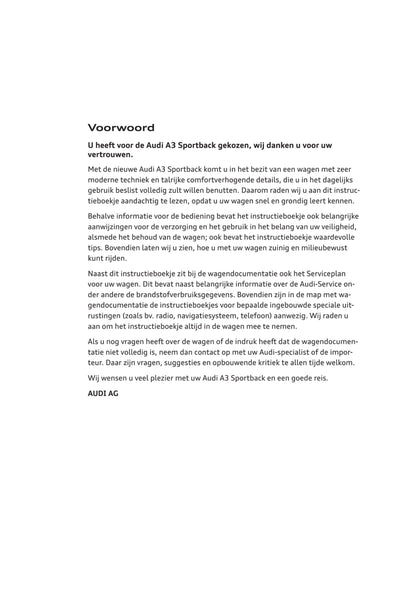 2008-2011 Audi A3 Gebruikershandleiding | Nederlands