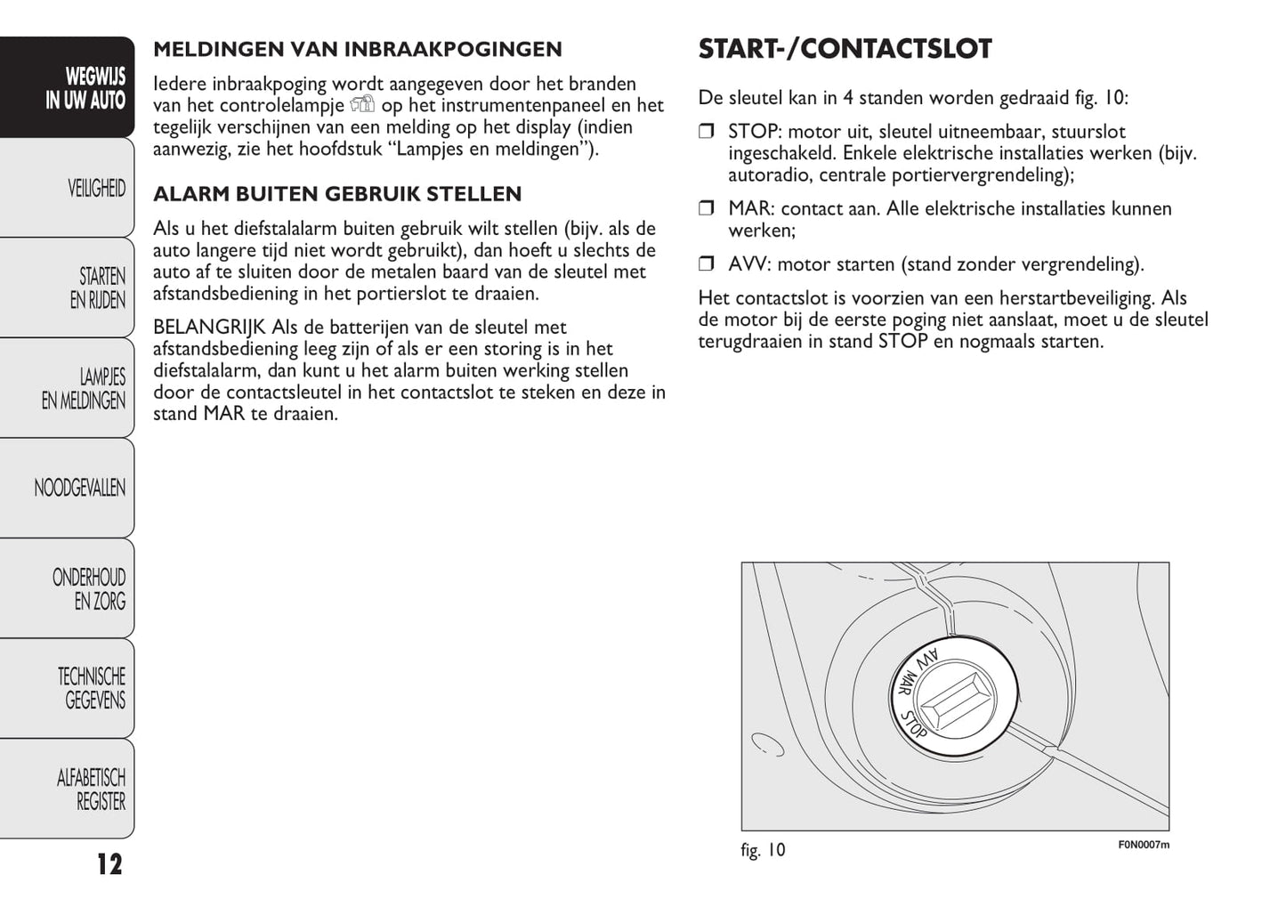 2013-2014 Fiat Ducato Owner's Manual | Dutch