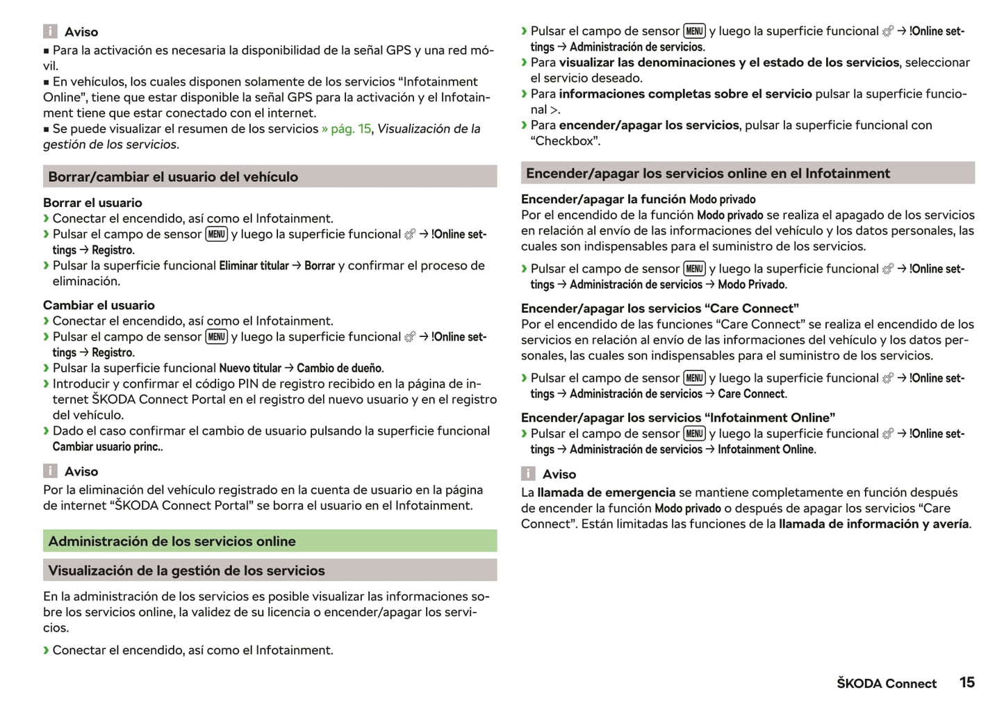 2019-2020 Skoda Kodiaq Owner's Manual | Spanish