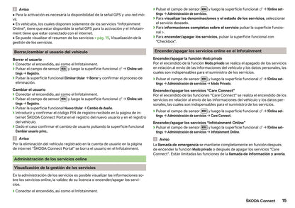 2019-2020 Skoda Kodiaq Owner's Manual | Spanish