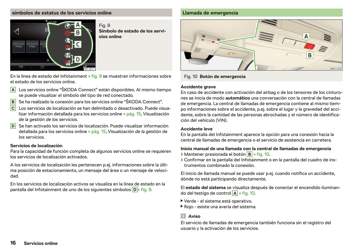 2019-2020 Skoda Kodiaq Owner's Manual | Spanish