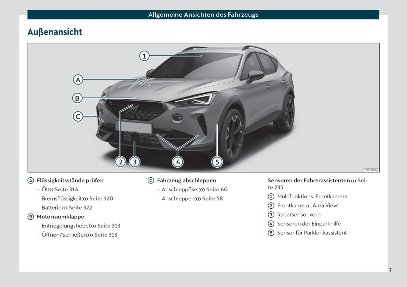 2021 Cupra Formentor Owner's Manual | German