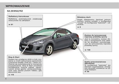 2013-2014 Peugeot 308 CC Manuel du propriétaire | Polonais