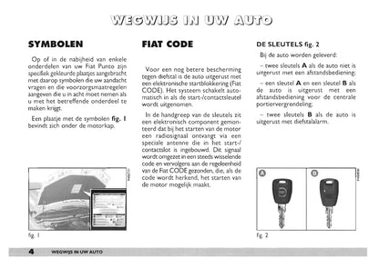 2000-2001 Fiat Punto Bedienungsanleitung | Niederländisch