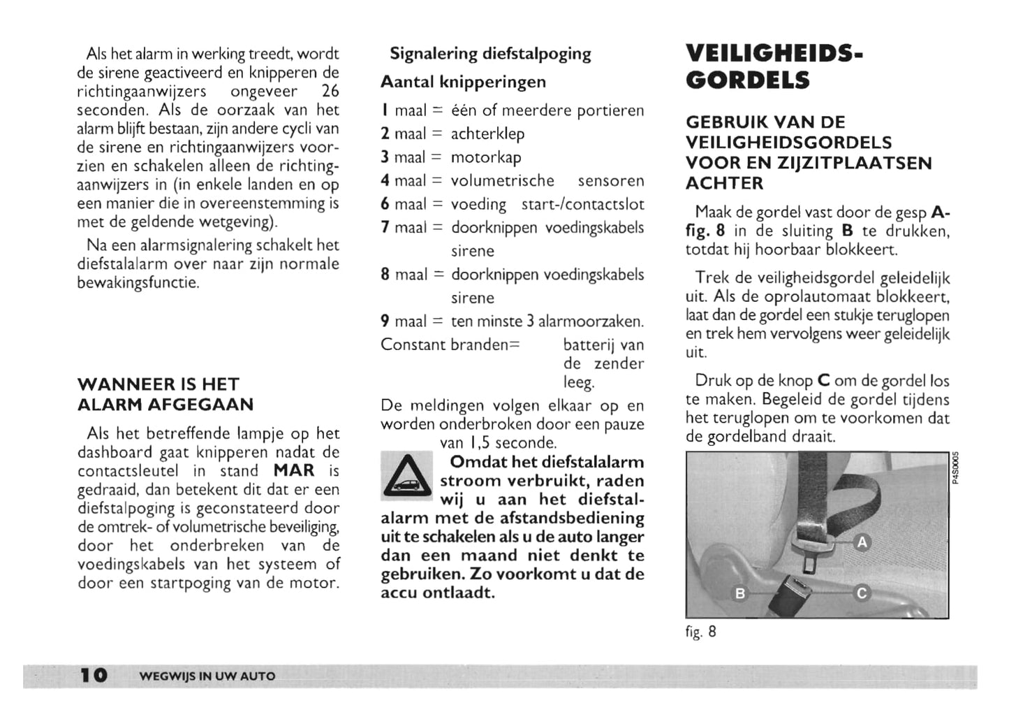 2000-2001 Fiat Punto Bedienungsanleitung | Niederländisch