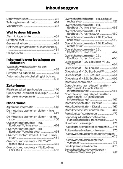 2020-2021 Ford Focus Gebruikershandleiding | Nederlands