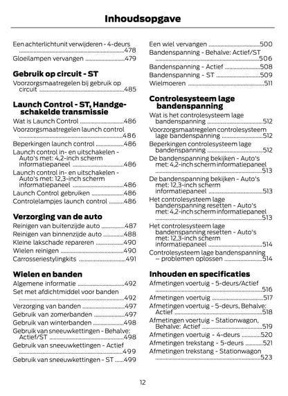 2020-2021 Ford Focus Gebruikershandleiding | Nederlands