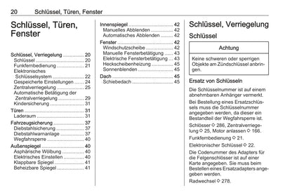 2017-2018 Opel Astra Owner's Manual | German