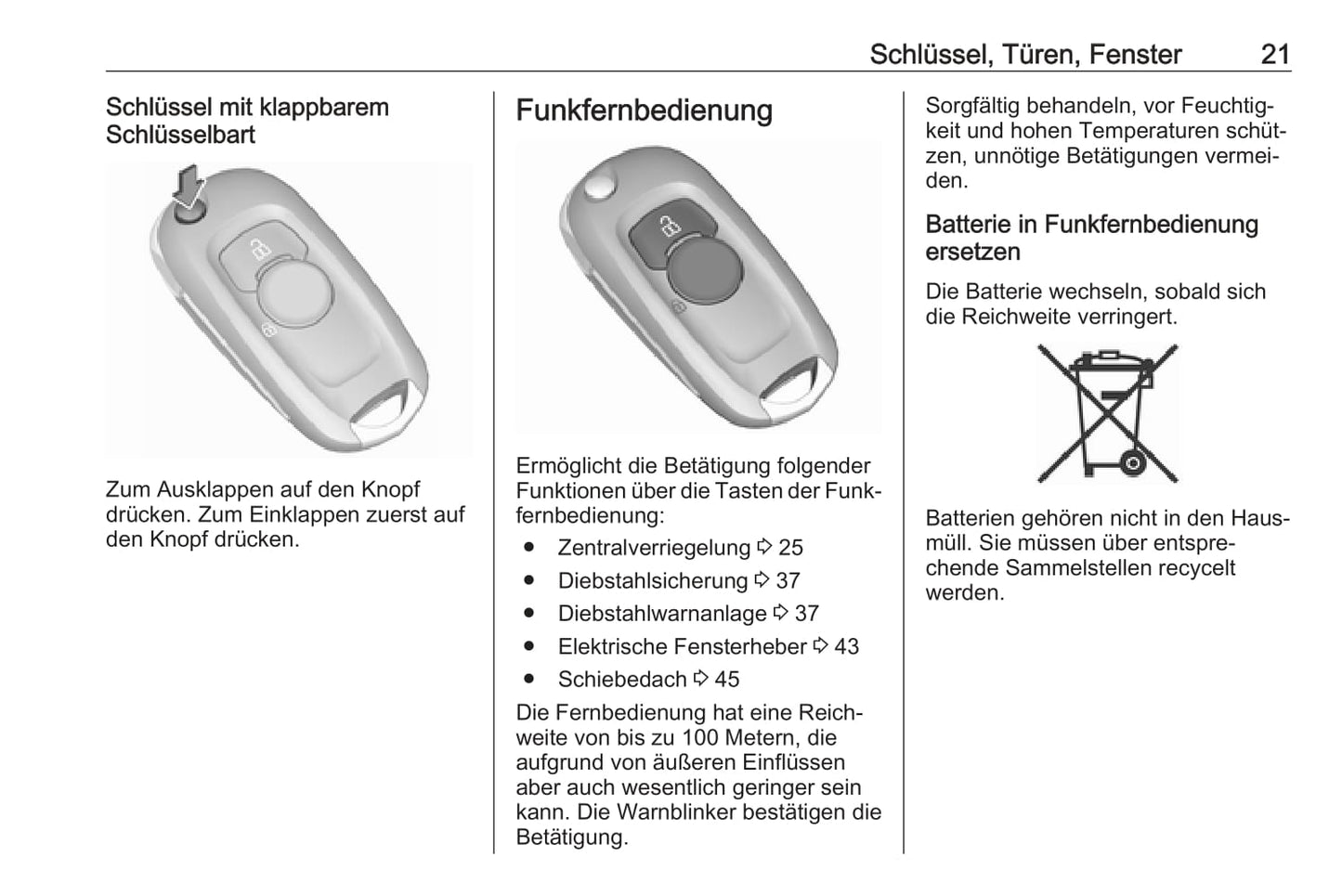 2017-2018 Opel Astra Owner's Manual | German