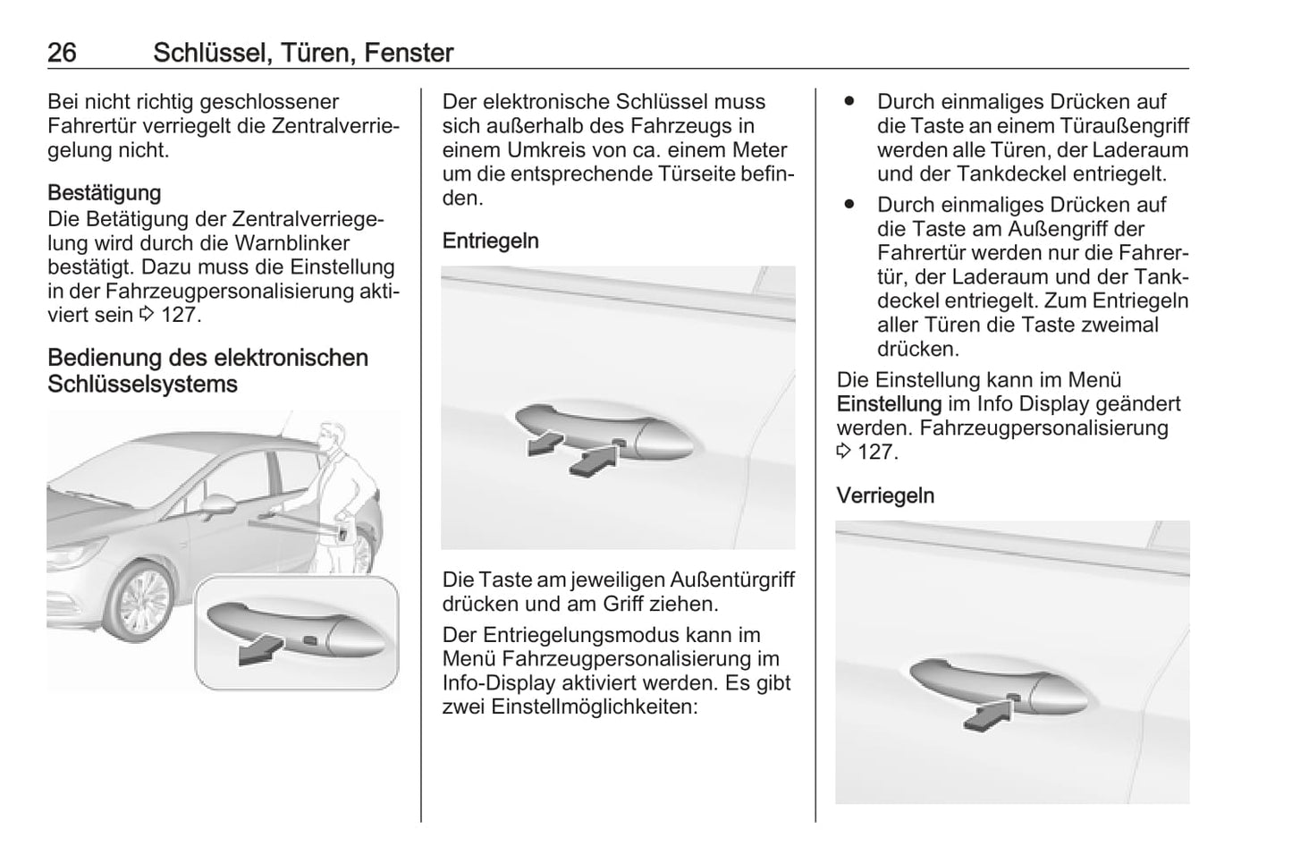 2017-2018 Opel Astra Owner's Manual | German