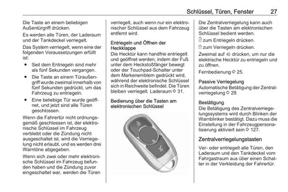 2017-2018 Opel Astra Owner's Manual | German