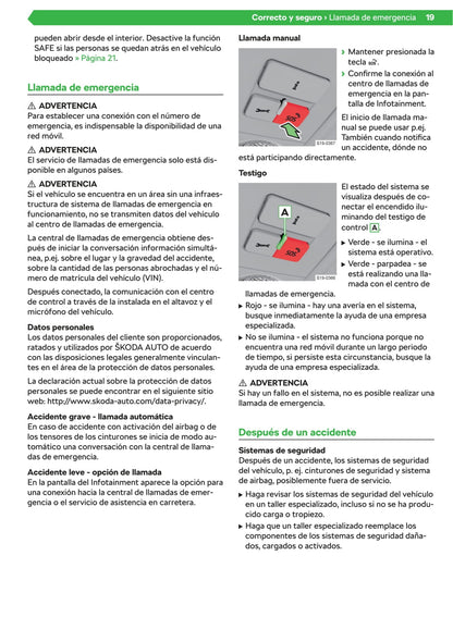 2019-2020 Skoda Karoq Owner's Manual | Spanish