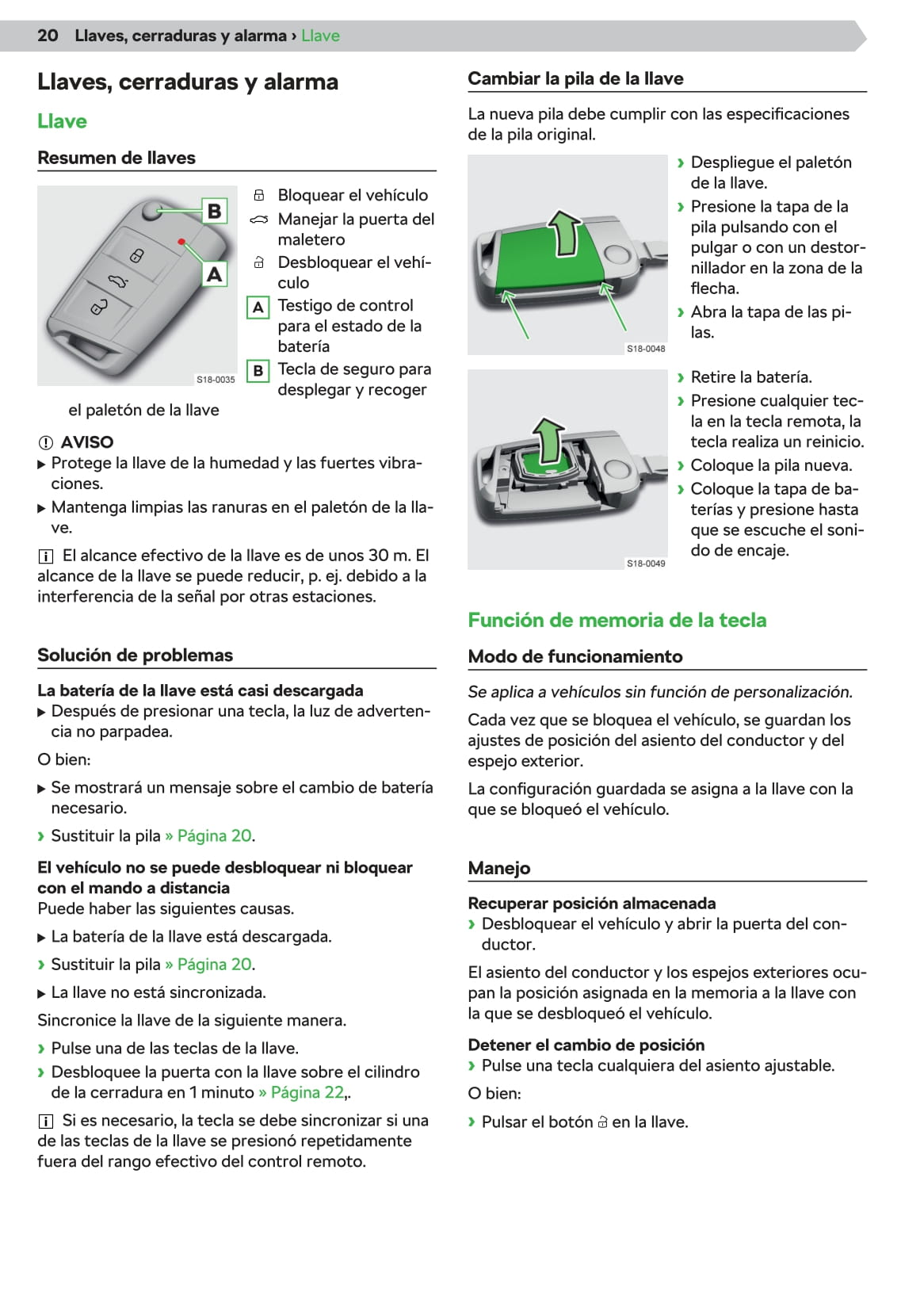 2019-2020 Skoda Karoq Owner's Manual | Spanish