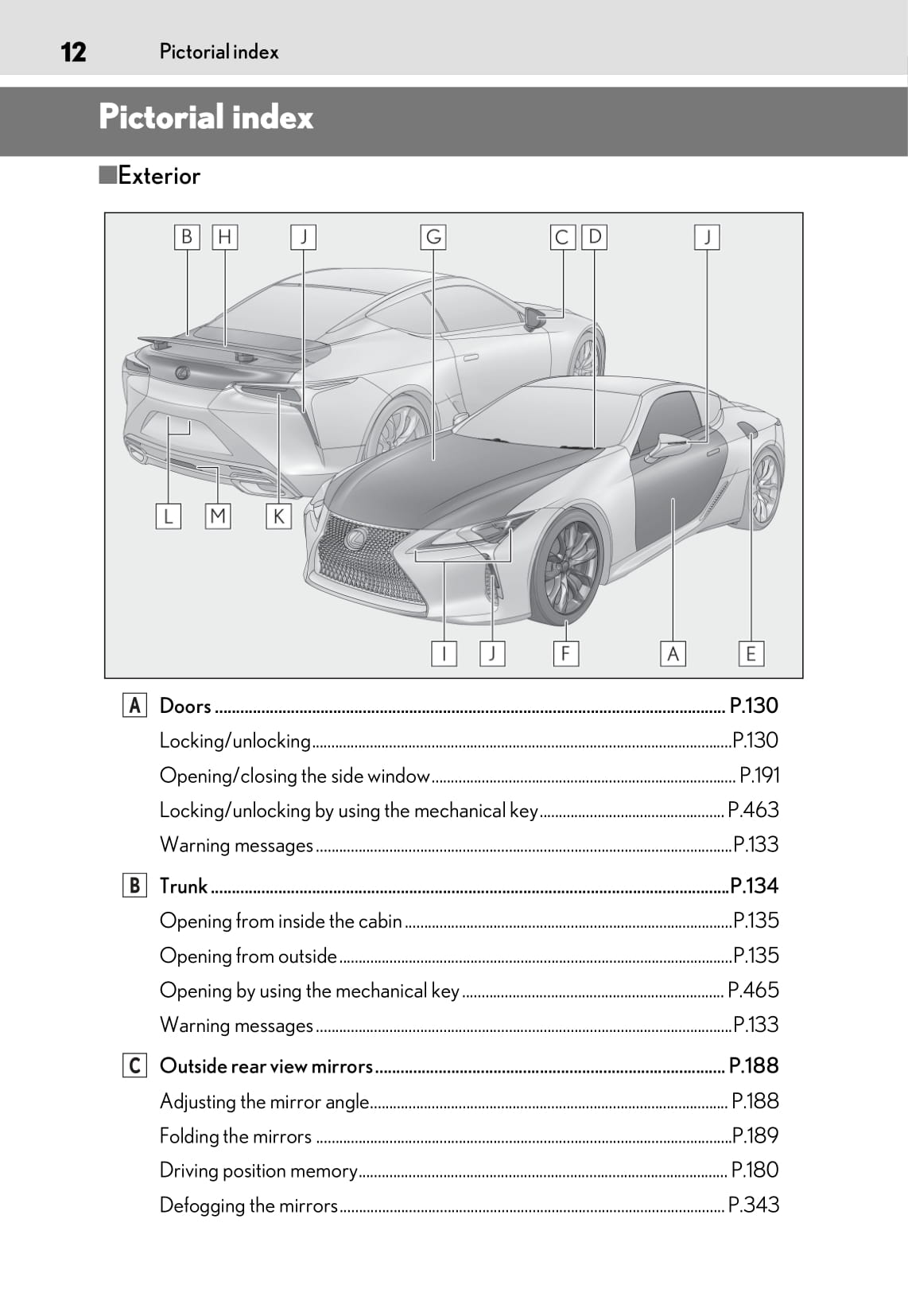 2020-2021 Lexus LC 500/LC 500h Bedienungsanleitung | Englisch