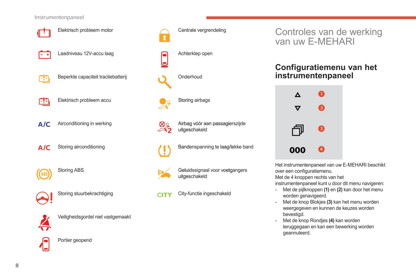 2017-2019 Citroën e-Mehari Bedienungsanleitung | Niederländisch