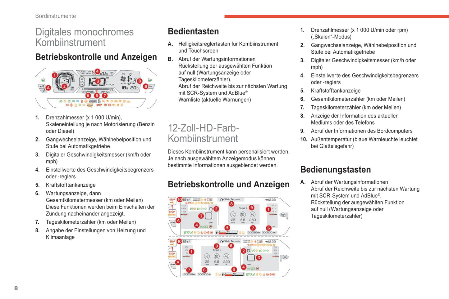 2018-2021 Citroën C4 SpaceTourer/Grand C4 SpaceTourer Owner's Manual | German