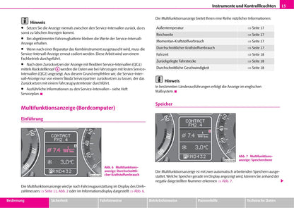 2007-2008 Skoda Superb Owner's Manual | German