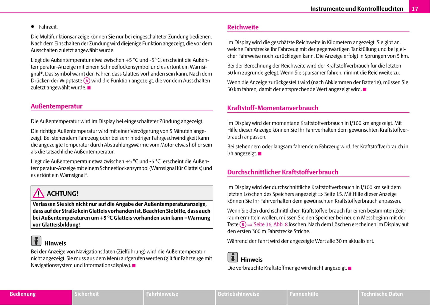 2007-2008 Skoda Superb Owner's Manual | German