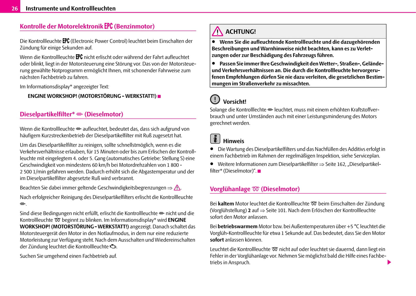 2007-2008 Skoda Superb Owner's Manual | German