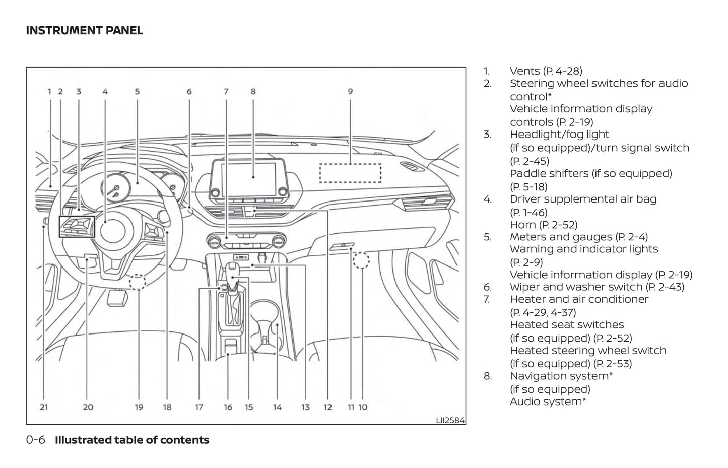 2020 Nissan Altima Sedan Bedienungsanleitung | Englisch