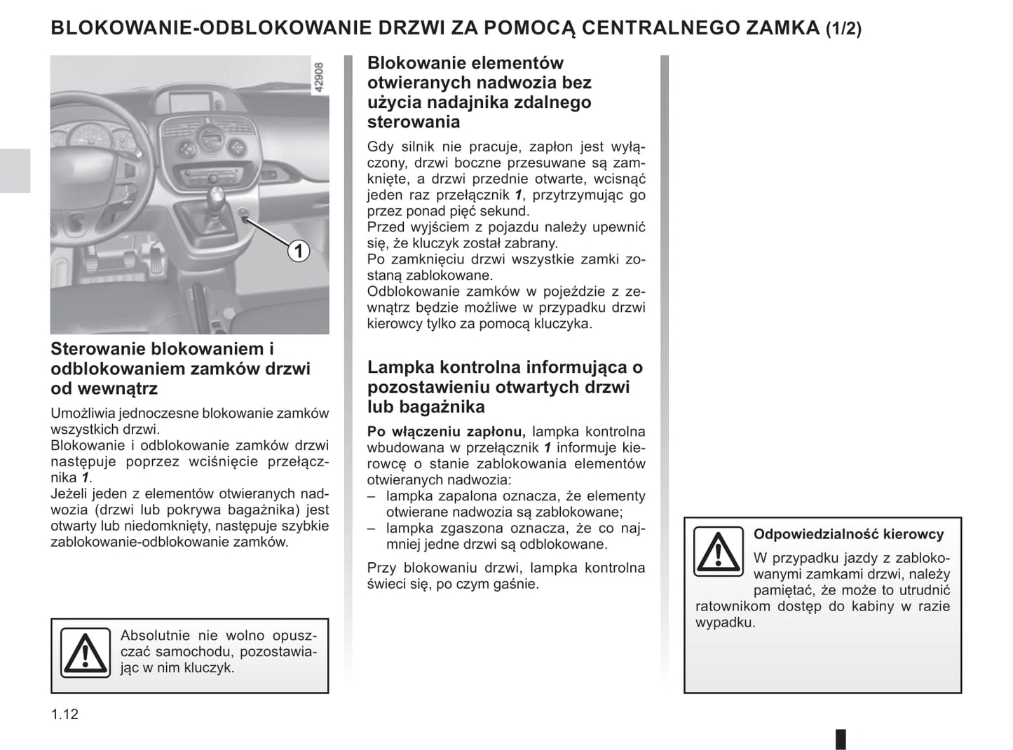 2013-2020 Renault Kangoo Manuel du propriétaire | Polonais