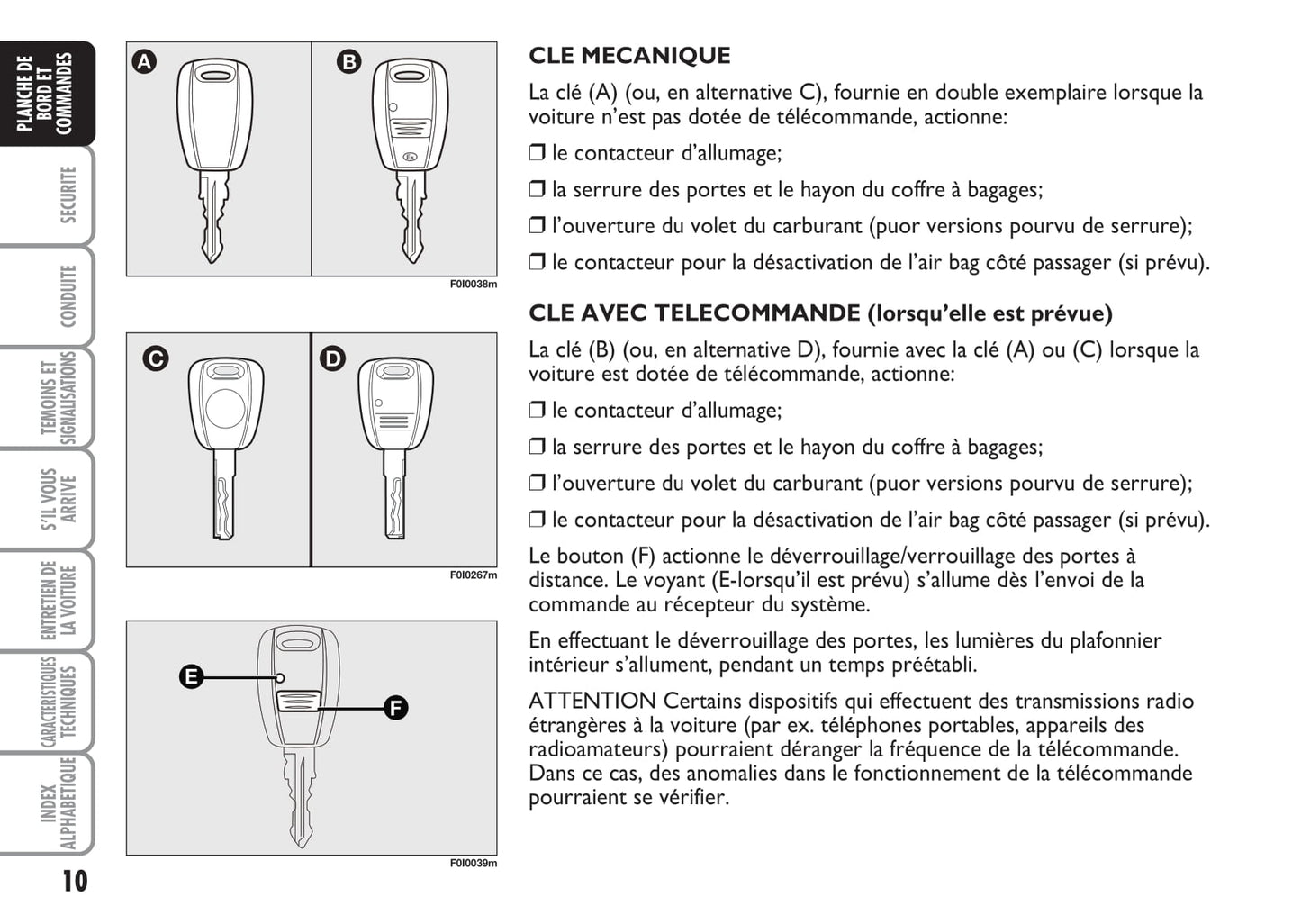 2009-2010 Fiat Punto Owner's Manual | French