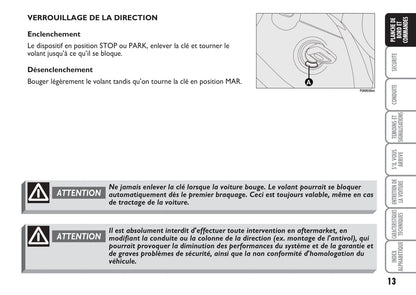 2009-2010 Fiat Punto Owner's Manual | French