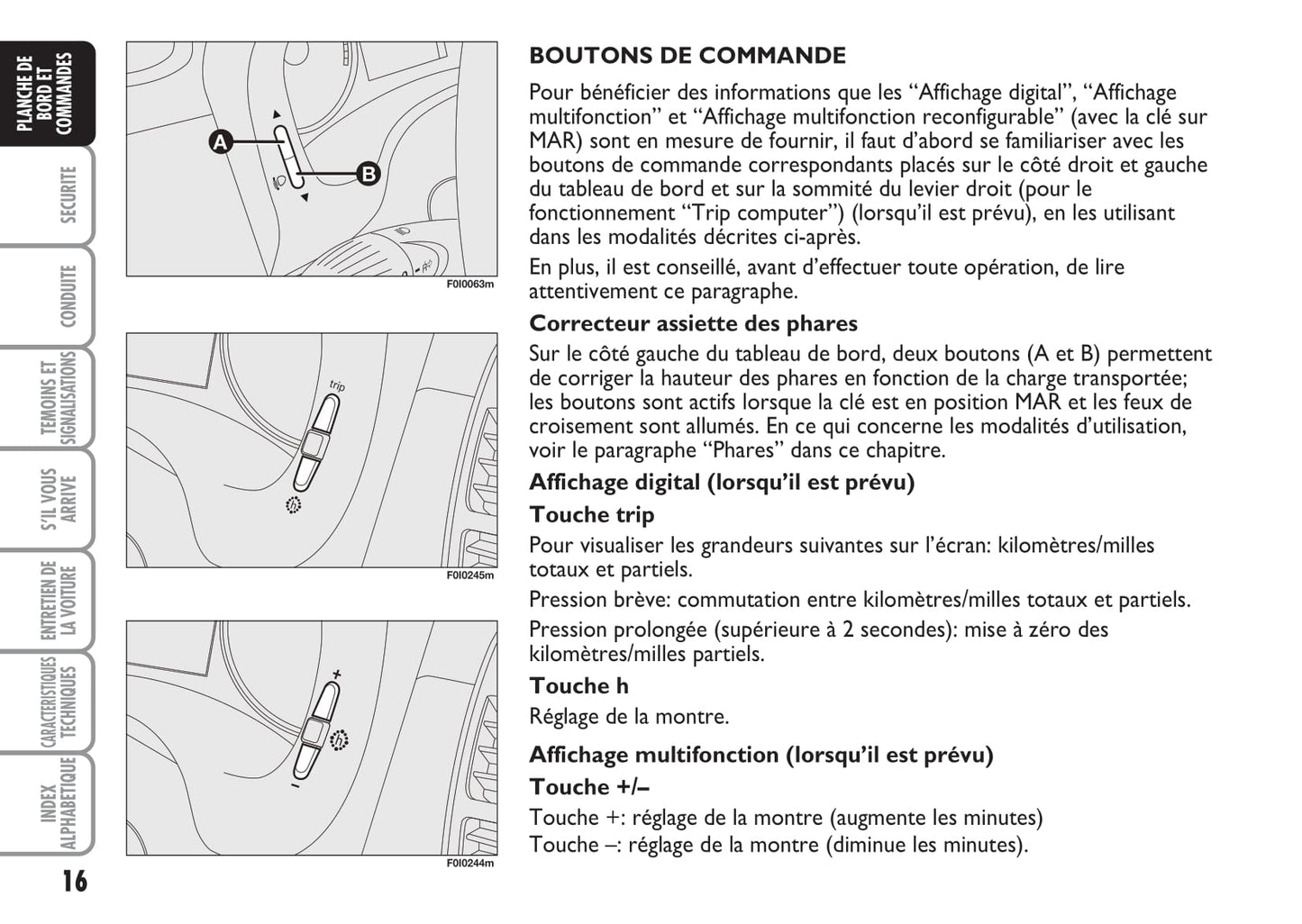 2009-2010 Fiat Punto Owner's Manual | French