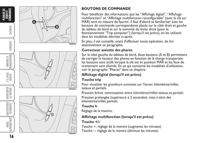 2009-2010 Fiat Punto Owner's Manual | French