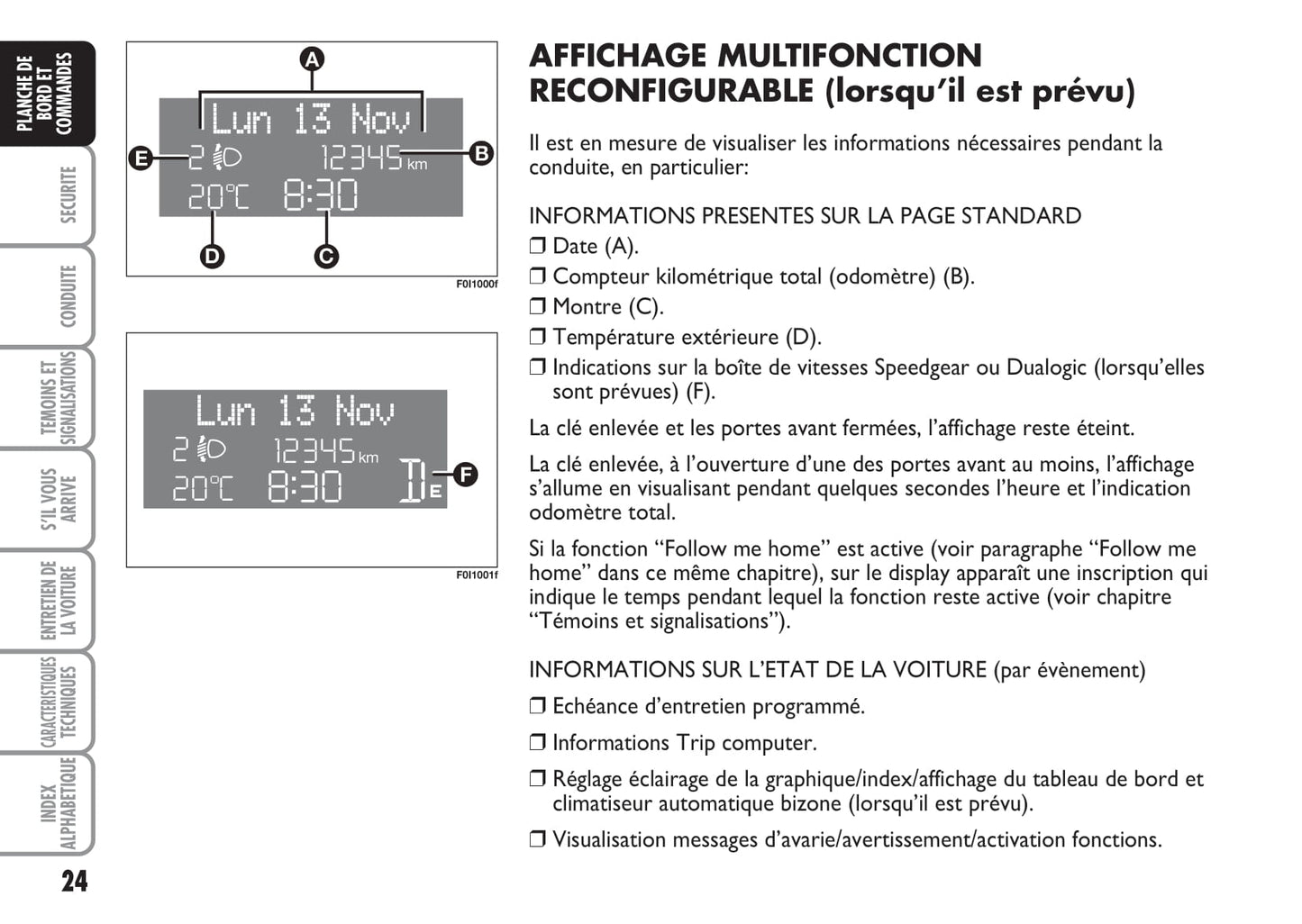 2009-2010 Fiat Punto Owner's Manual | French