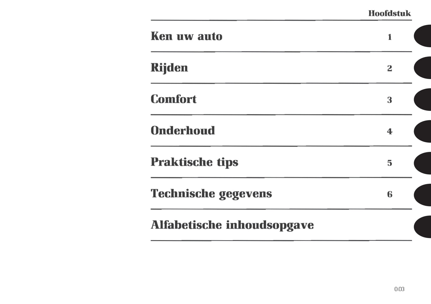 1998-1999 Renault Trafic Gebruikershandleiding | Nederlands