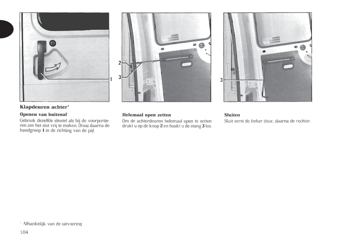 1998-1999 Renault Trafic Gebruikershandleiding | Nederlands