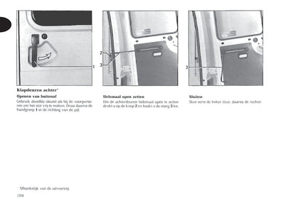 1998-1999 Renault Trafic Gebruikershandleiding | Nederlands