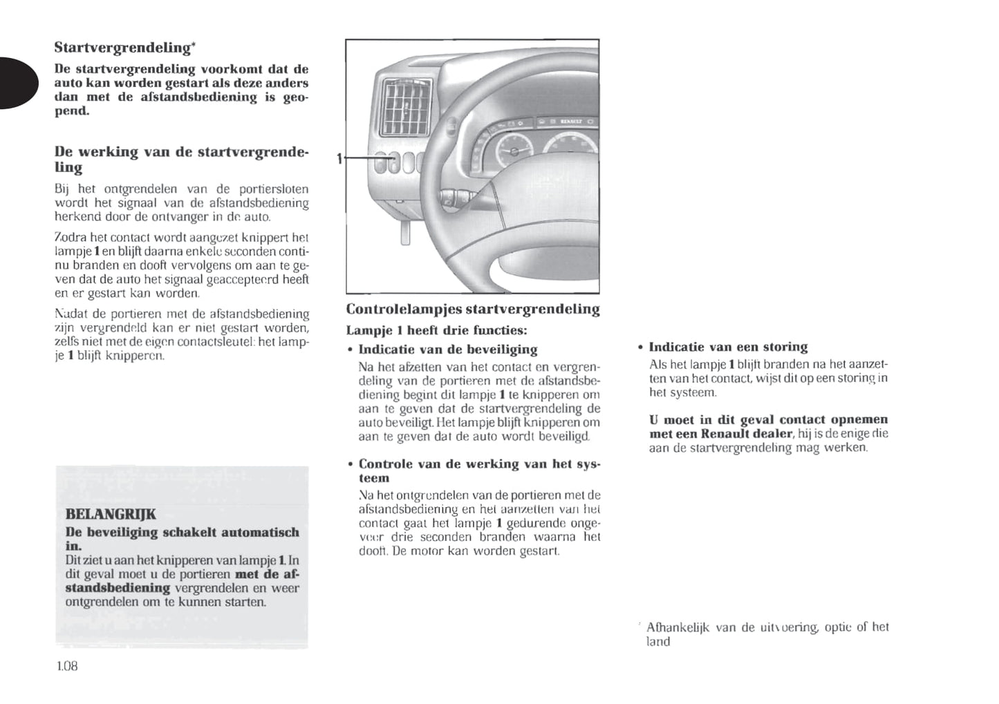 1998-1999 Renault Trafic Gebruikershandleiding | Nederlands