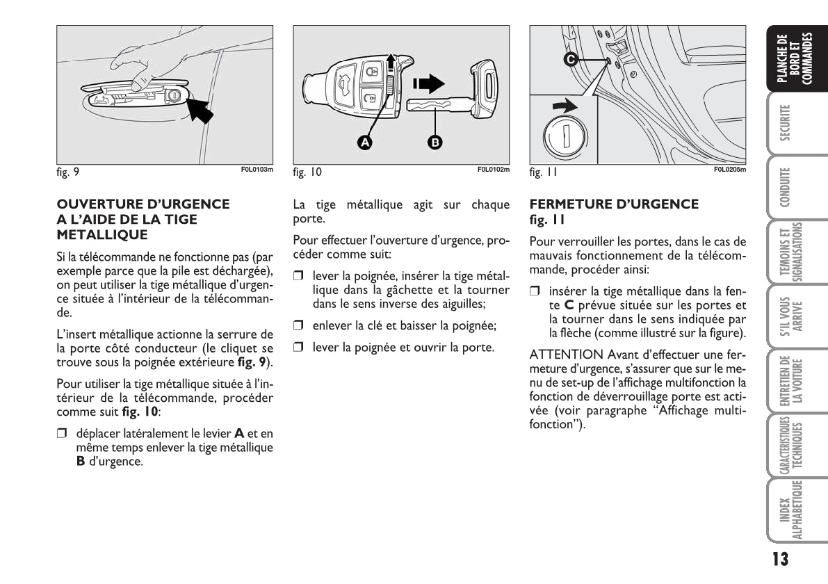 2007-2008 Fiat Croma Owner's Manual | French