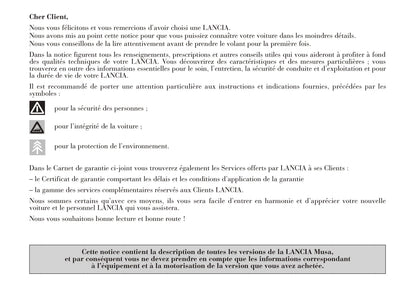 2008-2012 Lancia Musa Gebruikershandleiding | Frans