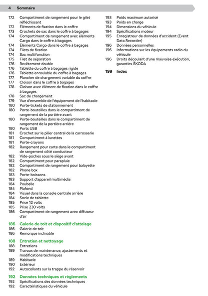 2020-2021 Skoda Octavia Owner's Manual | French