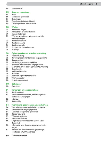 2019-2020 Skoda Citigo-e iV Owner's Manual | Dutch