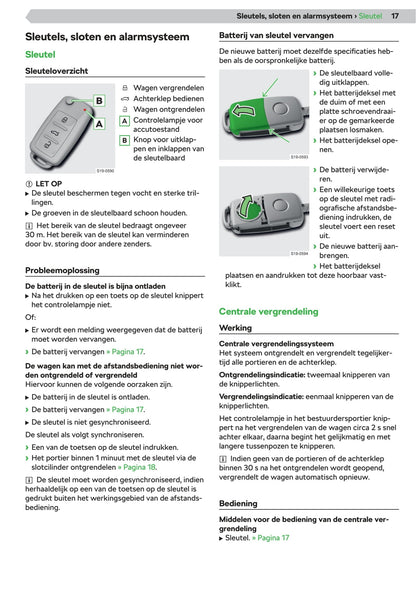 2019-2020 Skoda Citigo-e iV Owner's Manual | Dutch