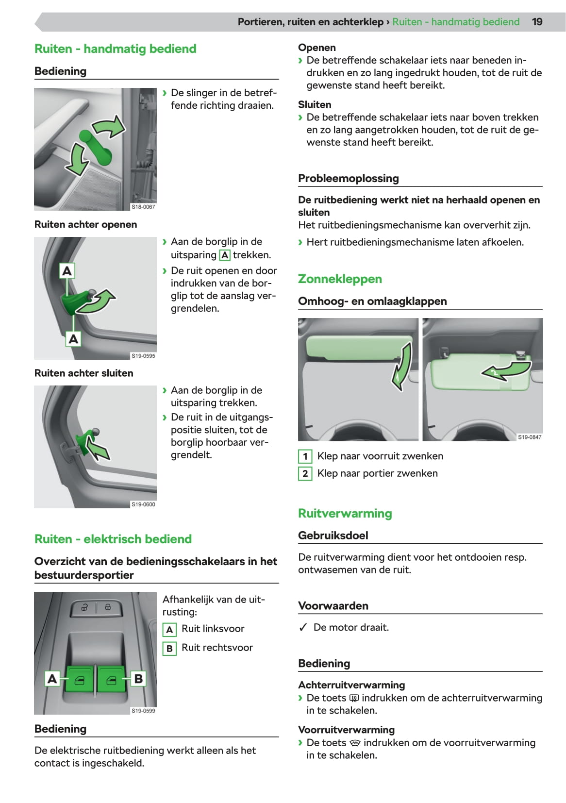 2019-2020 Skoda Citigo-e iV Owner's Manual | Dutch