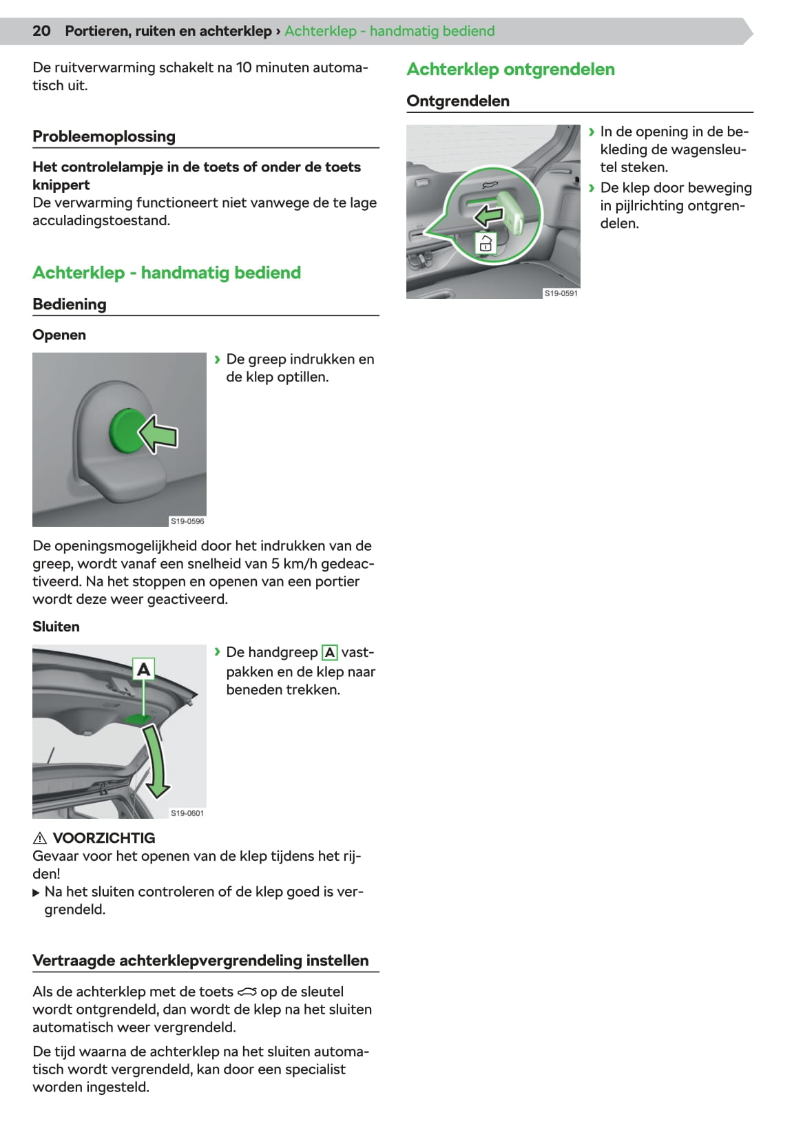 2019-2020 Skoda Citigo-e iV Owner's Manual | Dutch