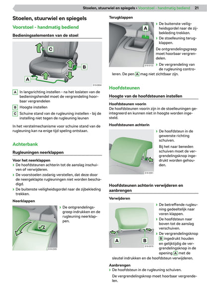 2019-2020 Skoda Citigo-e iV Owner's Manual | Dutch