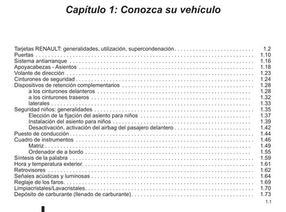 2009-2010 Renault Vel Satis Owner's Manual | Spanish