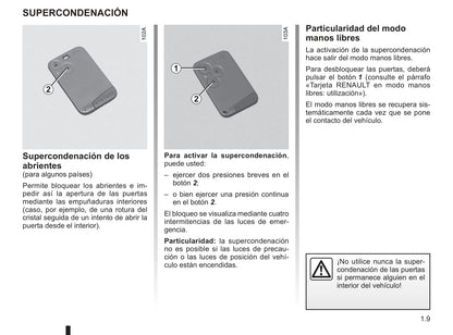 2009-2010 Renault Vel Satis Owner's Manual | Spanish